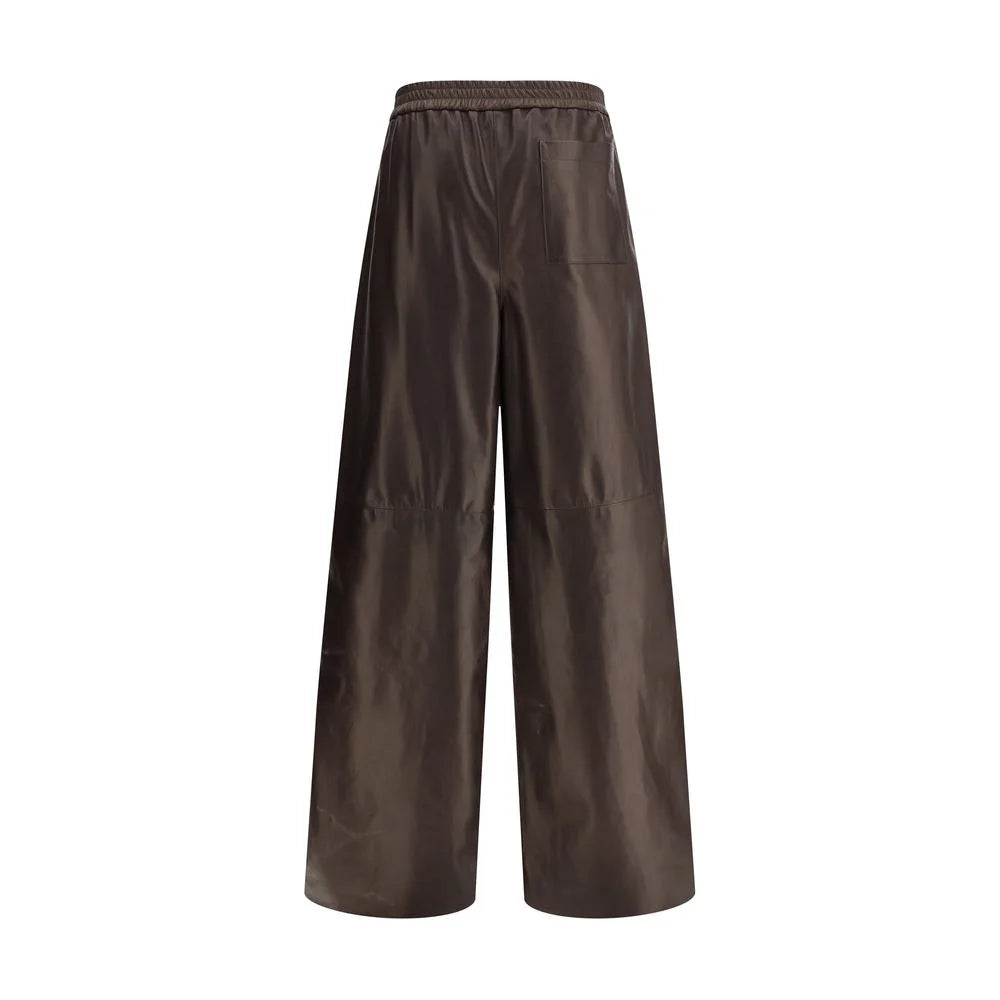 Giorgio Armani Lambskin nappa leather Pants - Trousers
