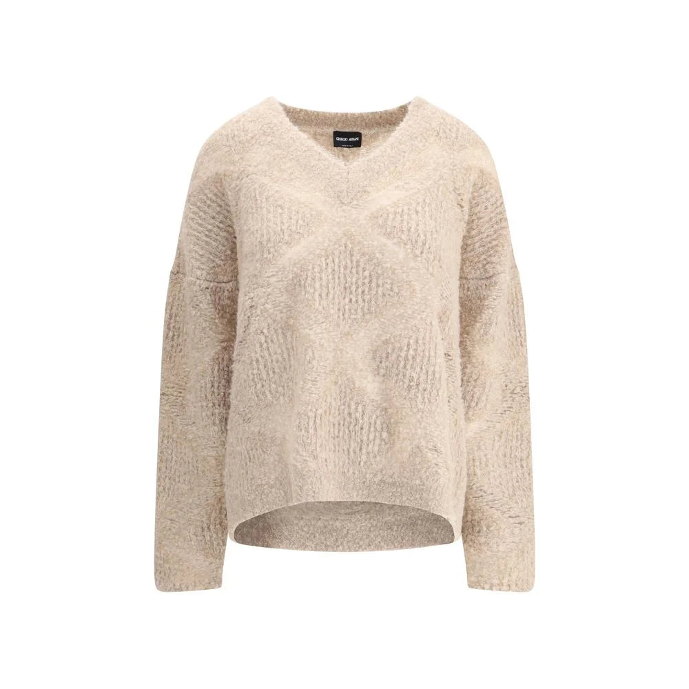 Giorgio Armani V-neck cashmere and alpaca blend Sweater - Sweaters