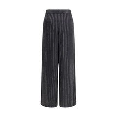 Giorgio Armani Wide-leg silk Pants with strass - IT46|XL