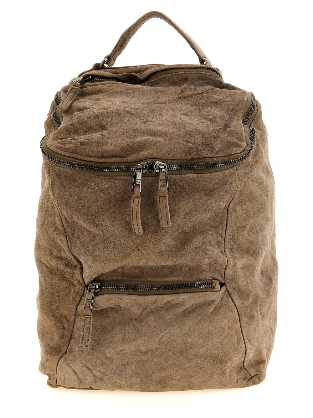 GIORGIO BRATO Beige Lamb Leather Backpack