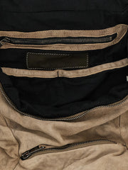 GIORGIO BRATO Beige Lamb Leather Backpack