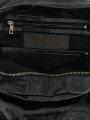 GIORGIO BRATO Black Lamb Leather Backpack