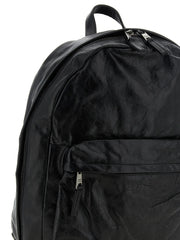 GIORGIO BRATO Black Lamb Leather Backpack
