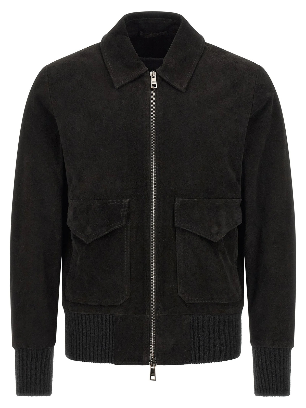 GIORGIO BRATO Black Lamb Leather Leather Jacket