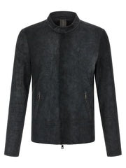 GIORGIO BRATO Black Lamb Leather Leather Jacket