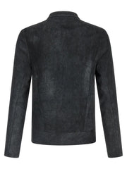 GIORGIO BRATO Black Lamb Leather Leather Jacket