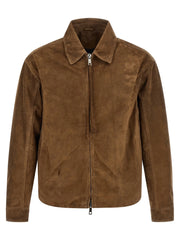 GIORGIO BRATO Brown Calfskin Leather Jacket