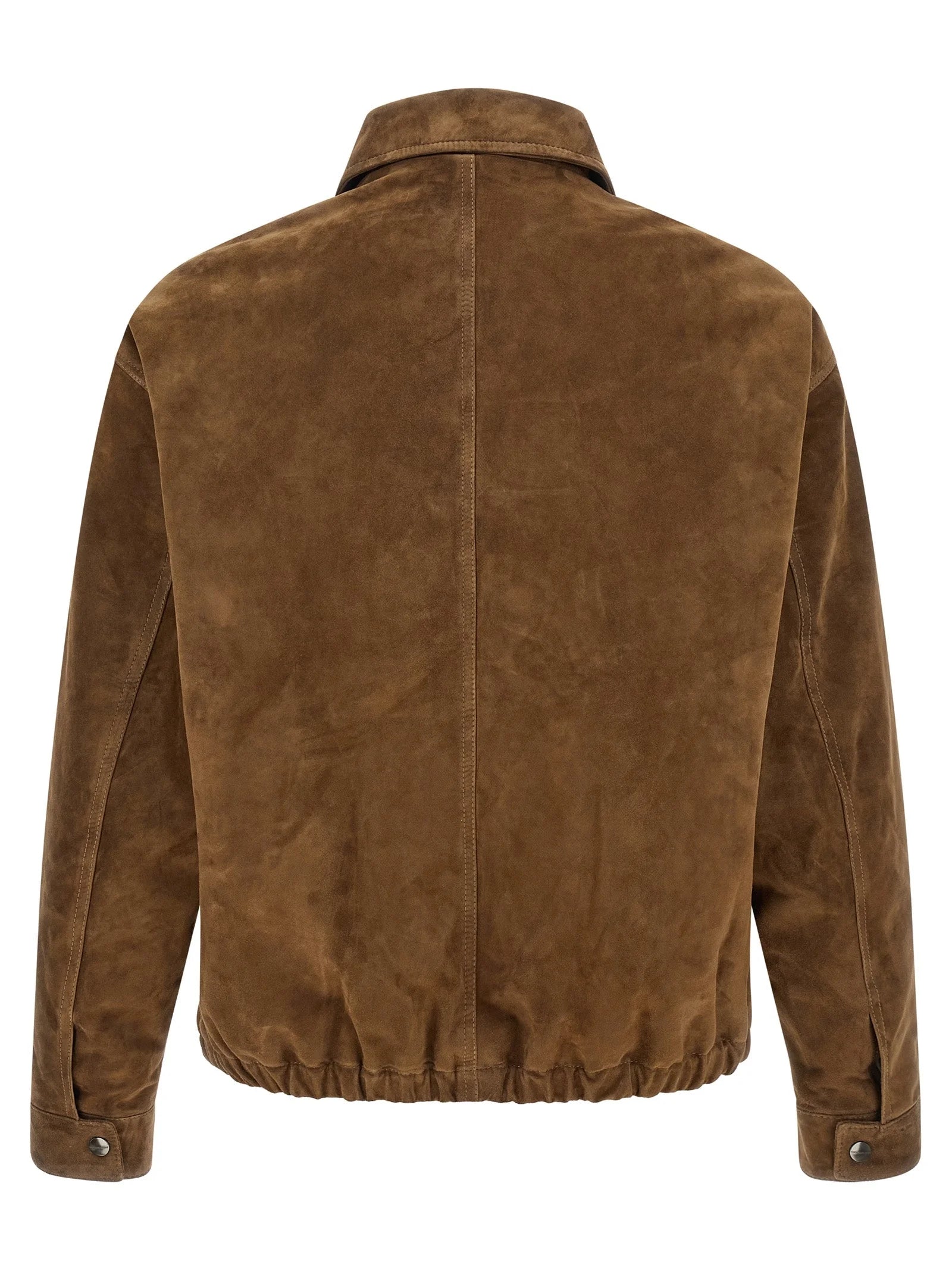 GIORGIO BRATO Brown Calfskin Leather Jacket