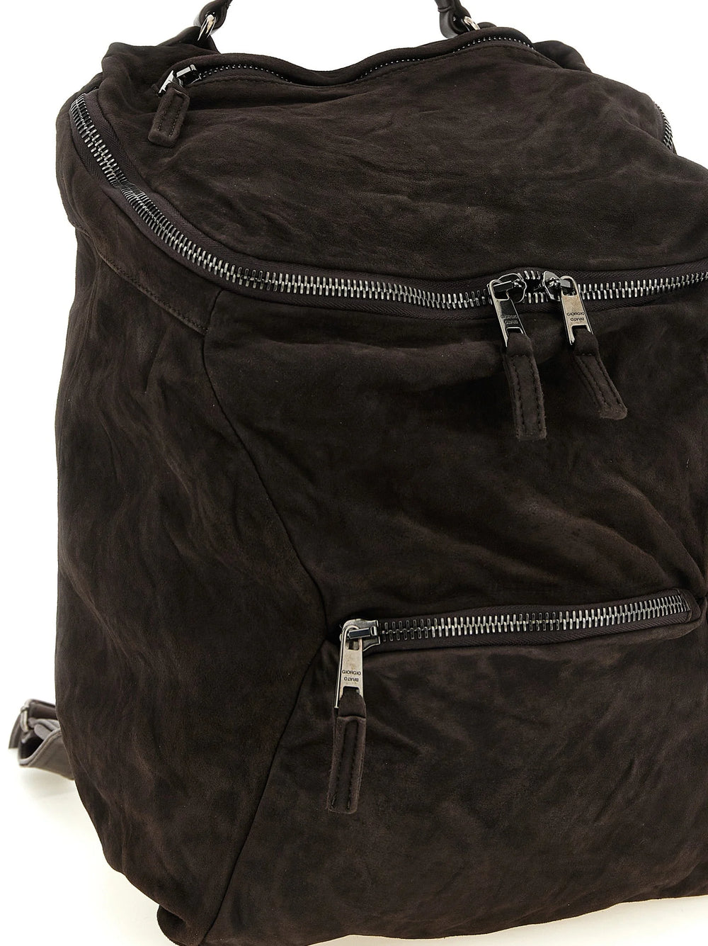 GIORGIO BRATO Brown Lamb Leather Backpack