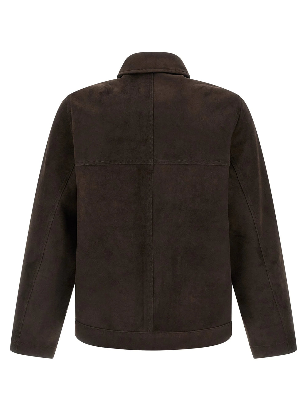 GIORGIO BRATO Brown Suede Leather Leather Jacket