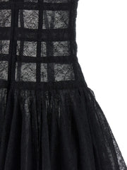 Giovanni Bedin Black Polyamide Short Dress