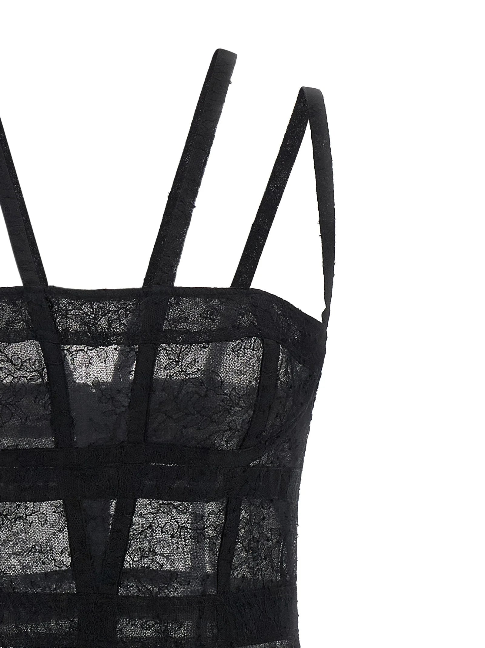 Giovanni Bedin Black Polyamide Short Dress