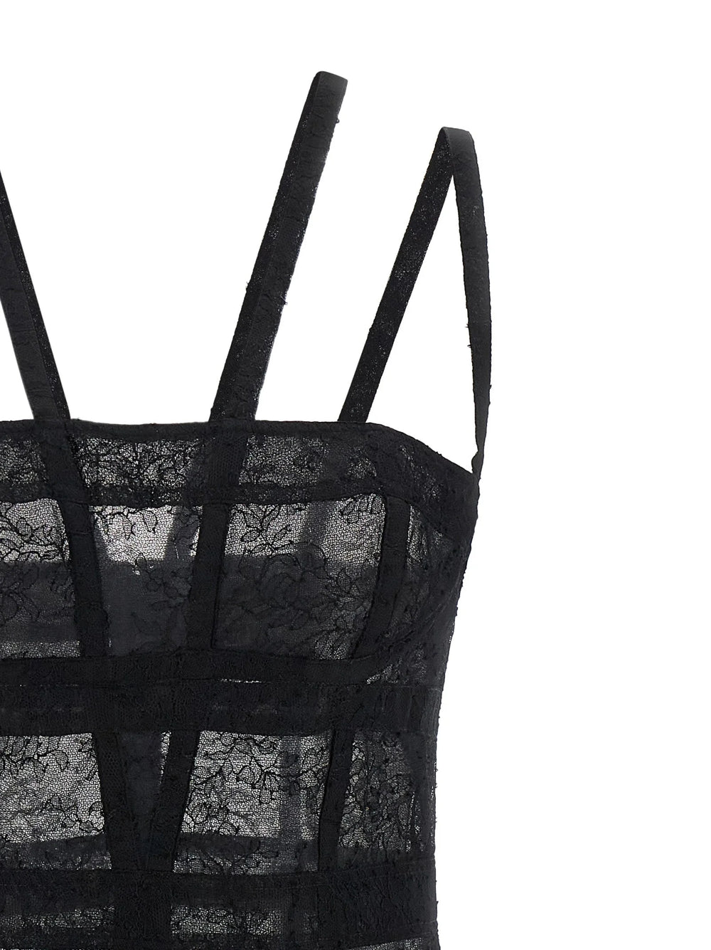 Giovanni Bedin Black Polyamide Short Dress