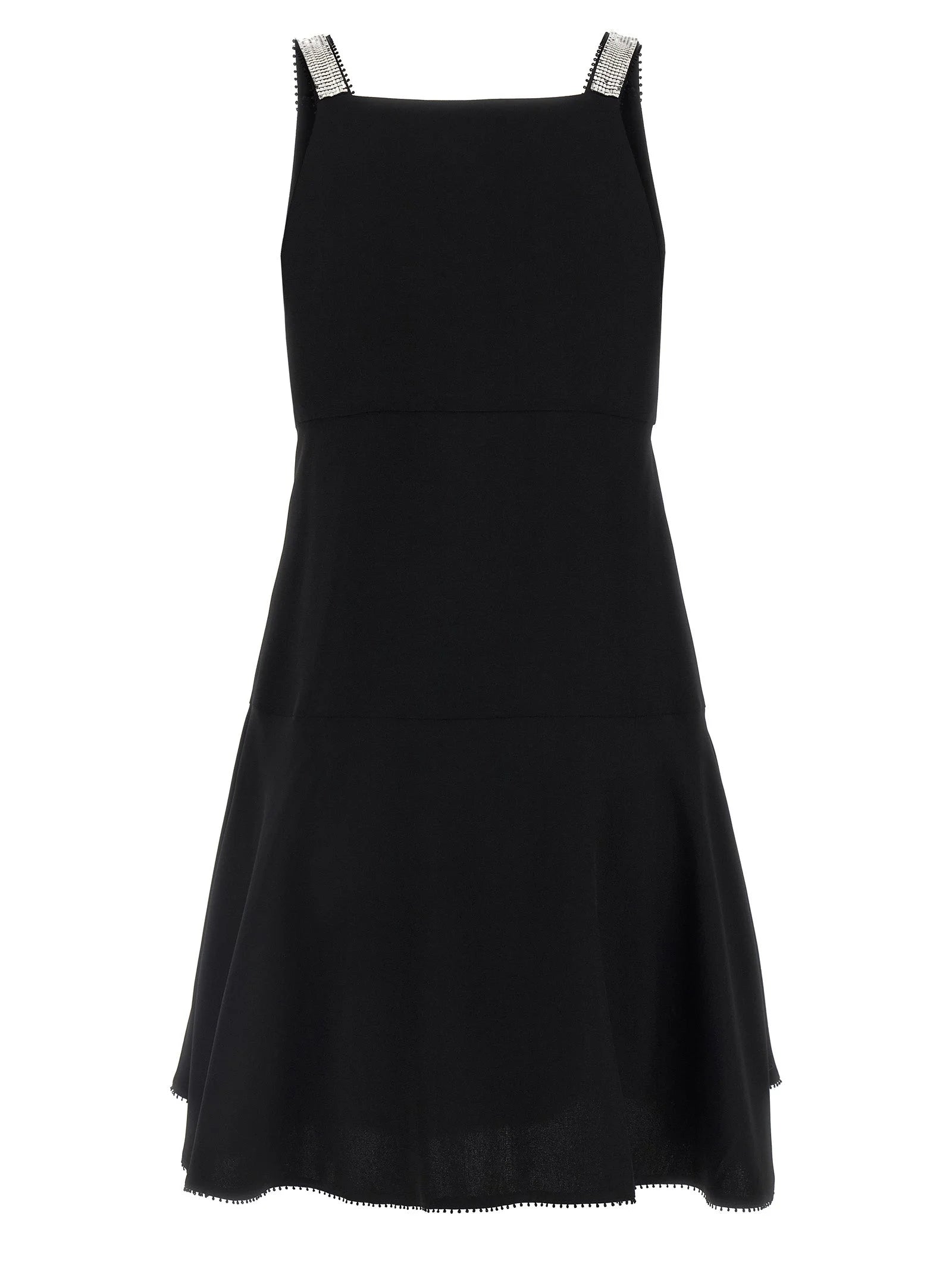 Giovanni Bedin Black Viscose Short Dress - IT40