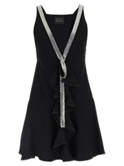 Giovanni Bedin Black Viscose Short Dress - IT40