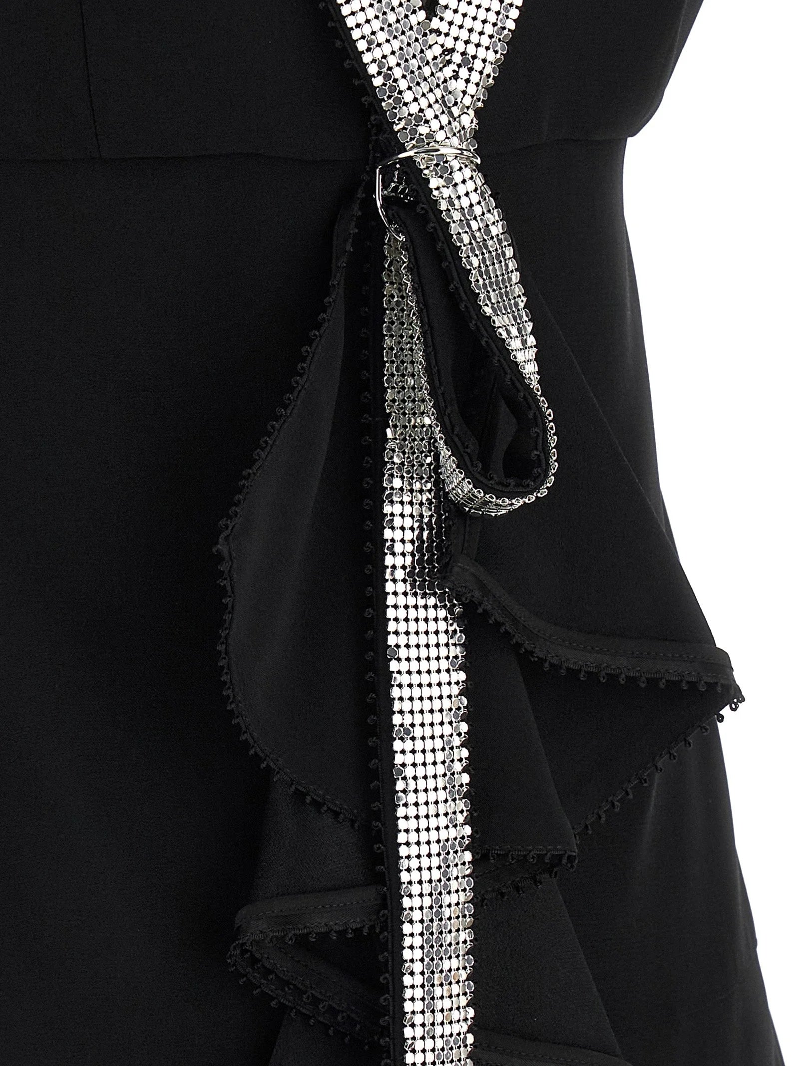 Giovanni Bedin Black Viscose Short Dress - IT40