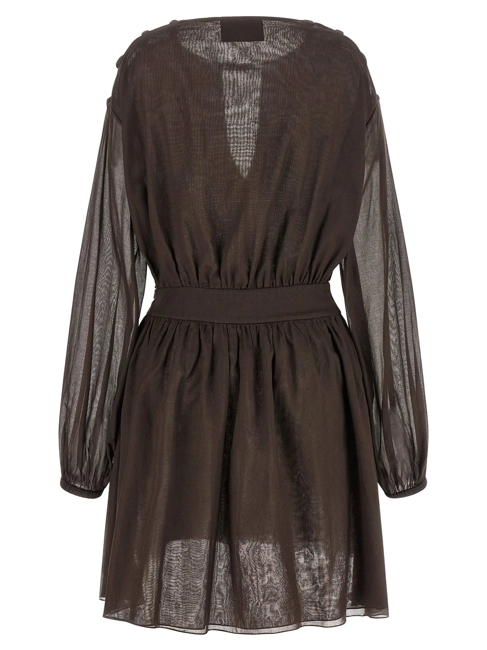 Giovanni Bedin Brown Cotton Short Dress - IT40