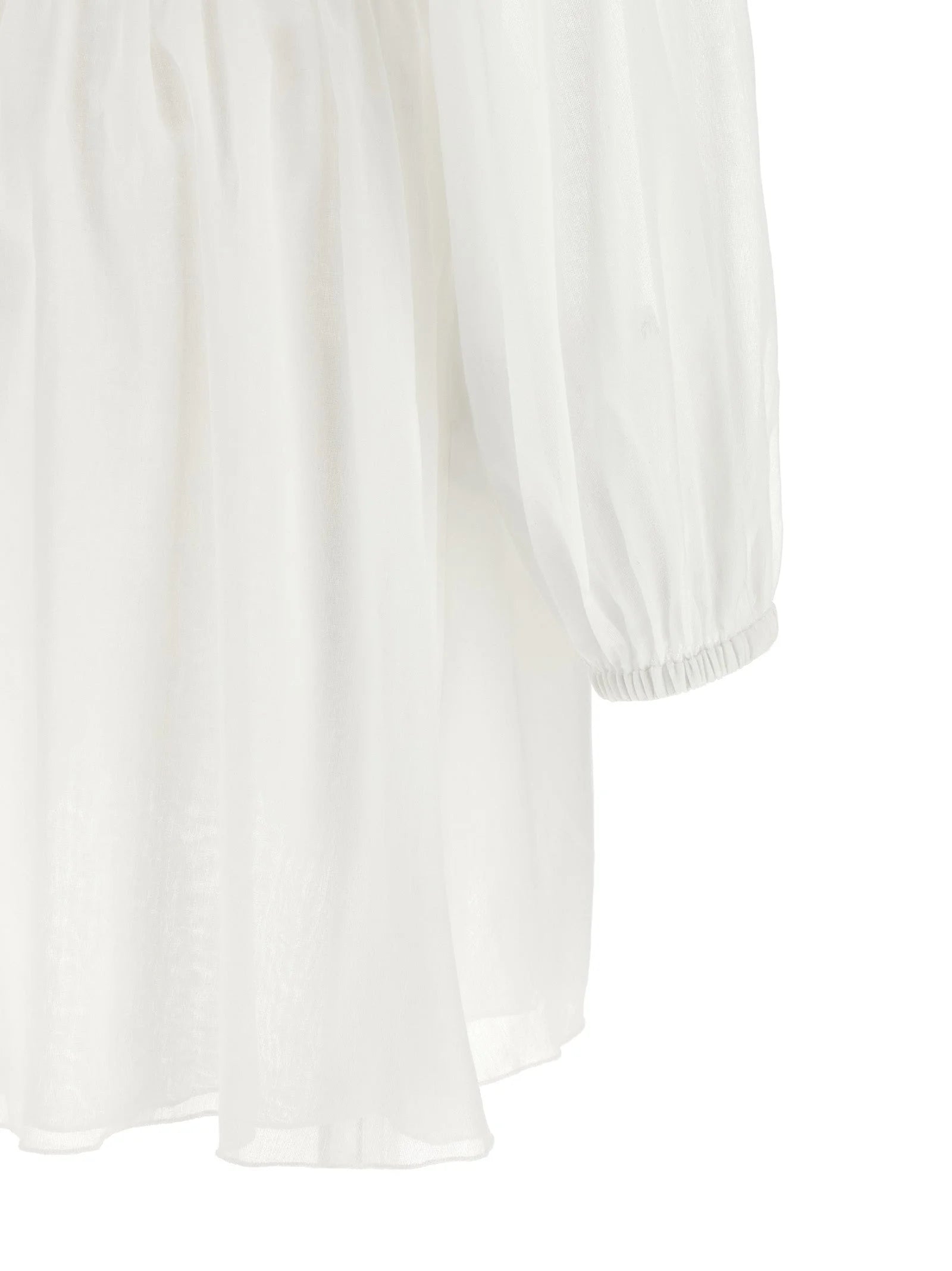 Giovanni Bedin White Cotton Short Dress - IT38