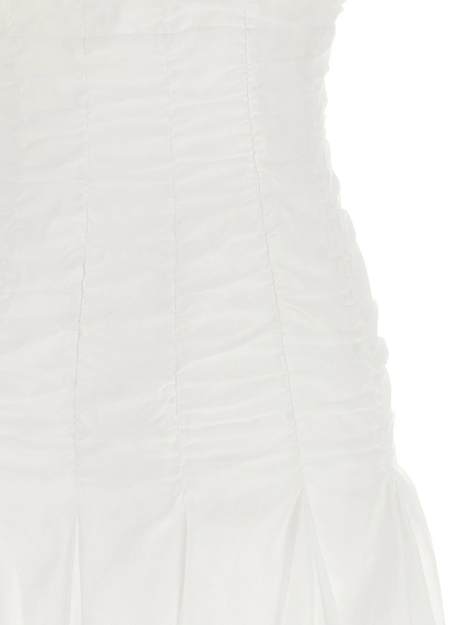 Giovanni Bedin White Cotton Short Dress - IT40