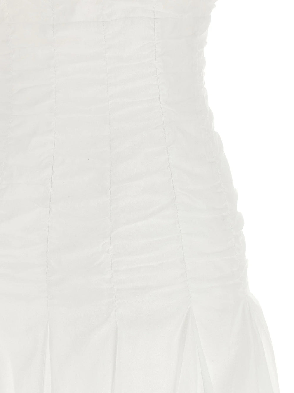 Giovanni Bedin White Cotton Short Dress - IT40