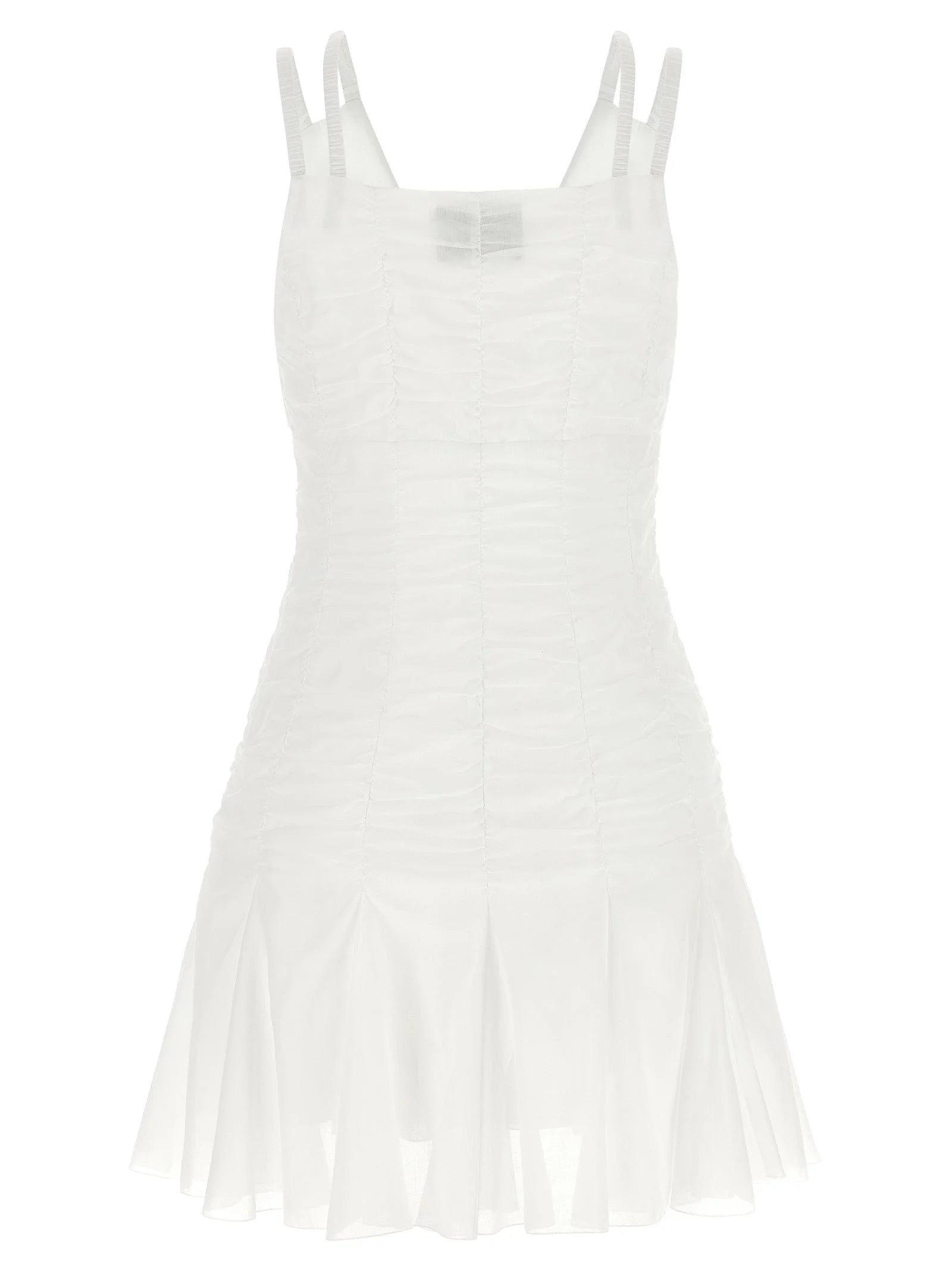 Giovanni Bedin White Cotton Short Dress - IT40