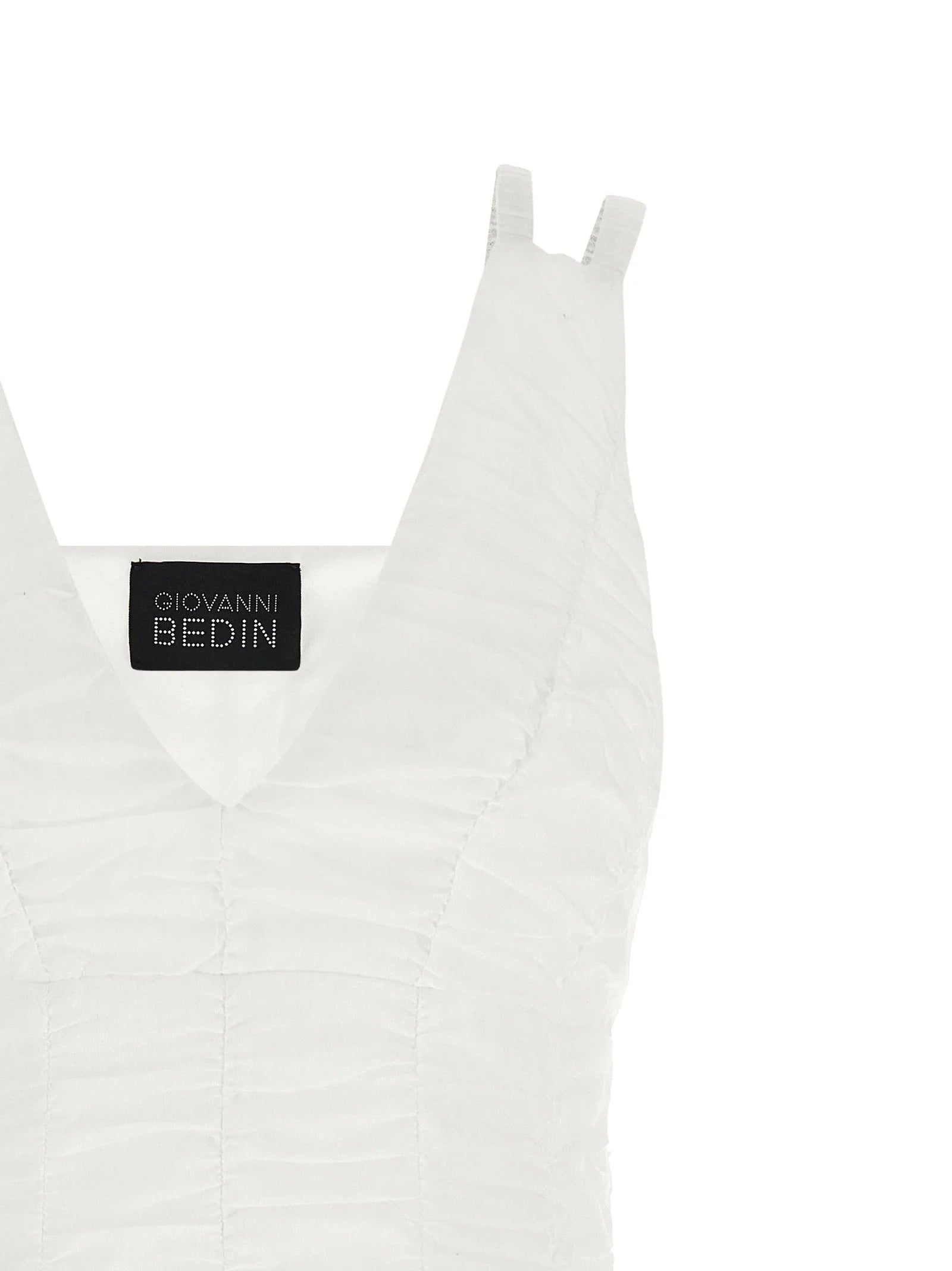 Giovanni Bedin White Cotton Short Dress - IT40