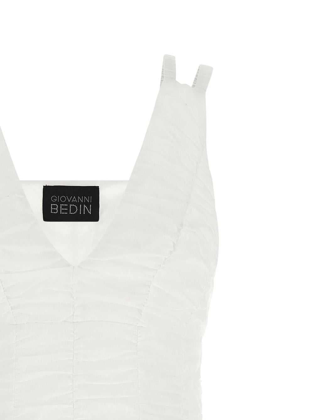 Giovanni Bedin White Cotton Short Dress - IT40