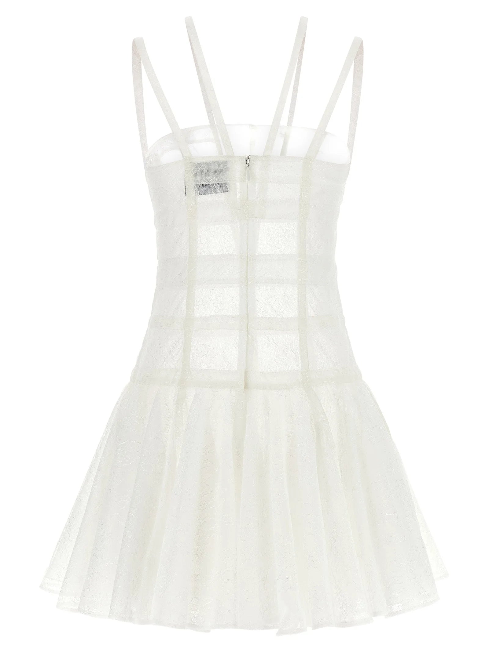 Giovanni Bedin White Polyamide Short Dress