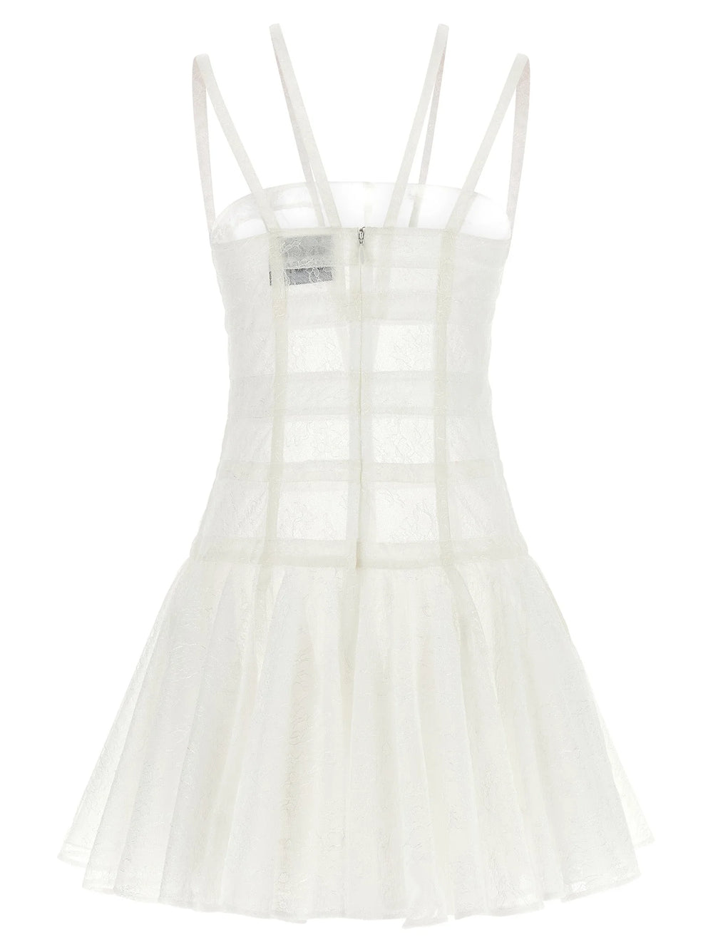 Giovanni Bedin White Polyamide Short Dress