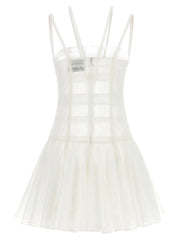 Giovanni Bedin White Polyamide Short Dress