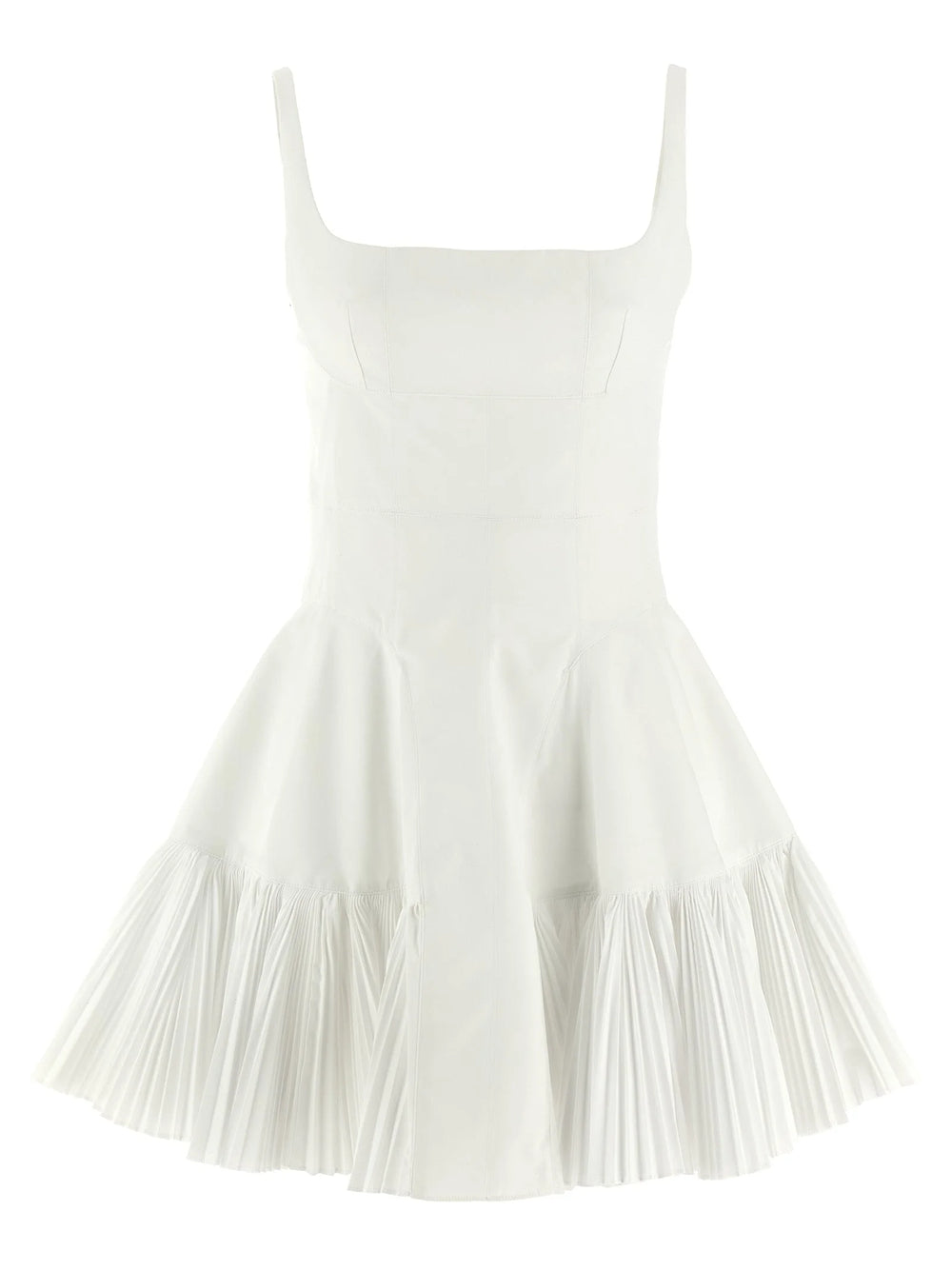 Giovanni Bedin White Poplin Short Dress - IT40