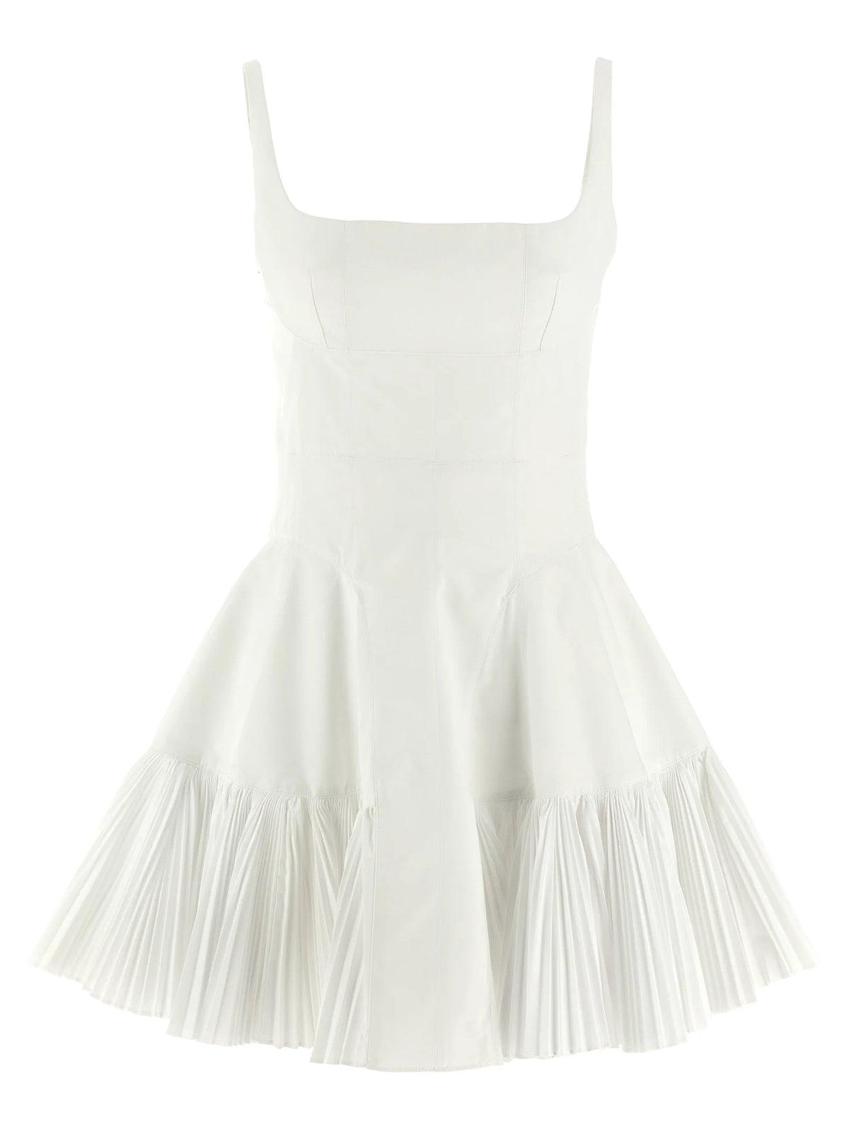 Giovanni Bedin White Poplin Short Dress - IT40