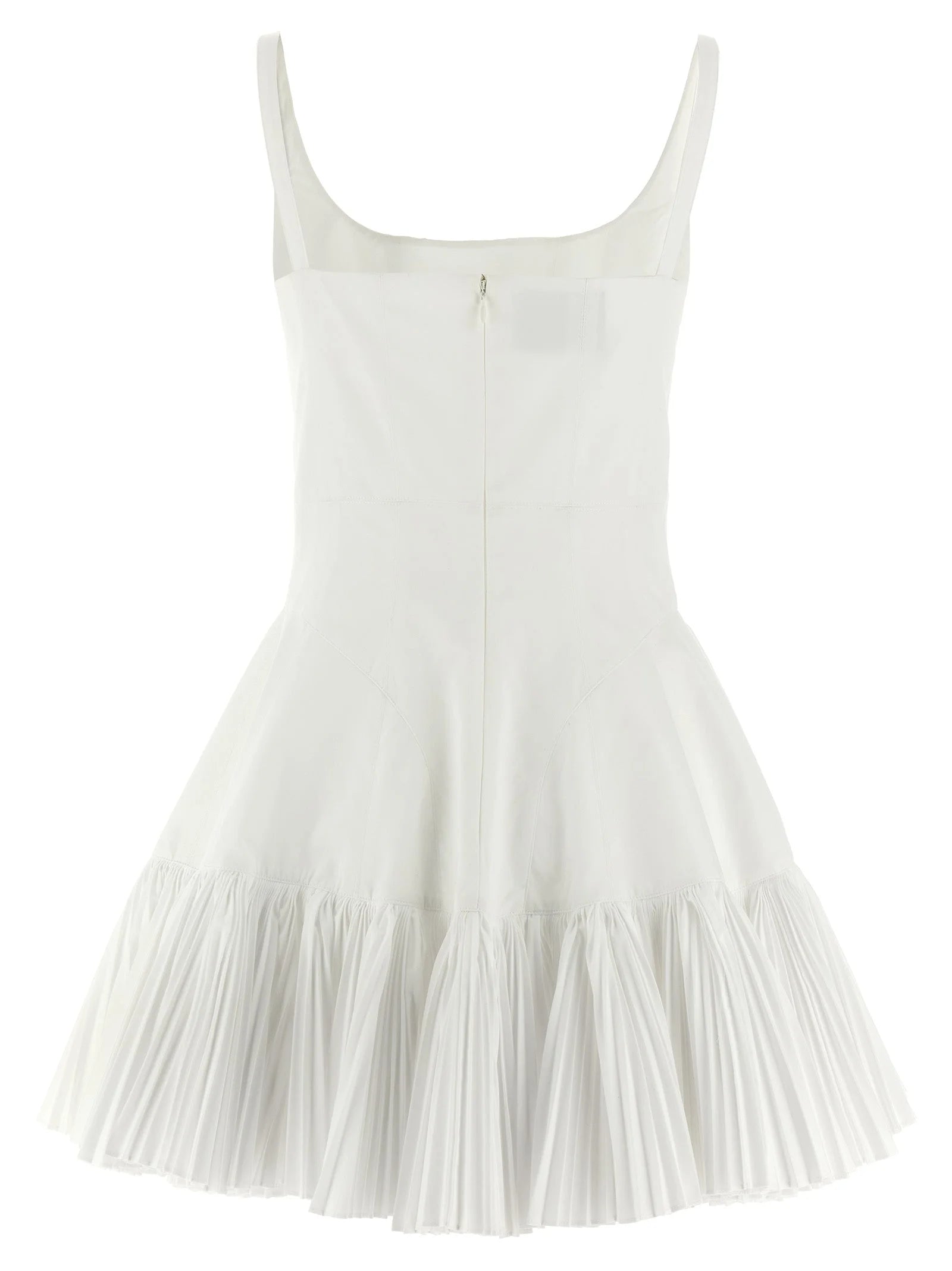 Giovanni Bedin White Poplin Short Dress - IT40