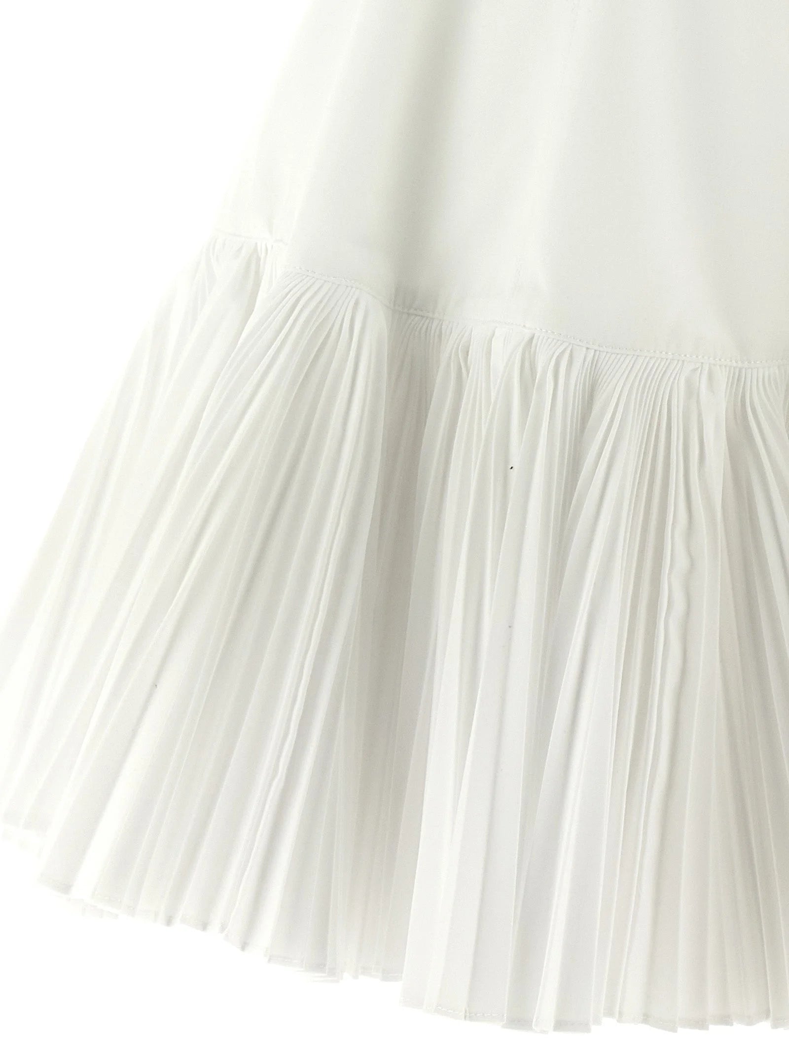 Giovanni Bedin White Poplin Short Dress - IT40