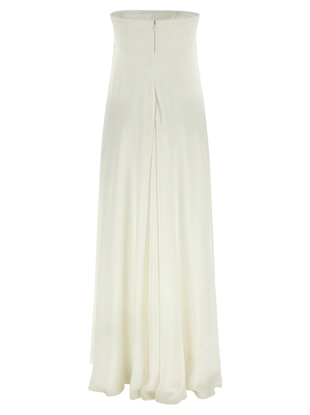 Giovanni Bedin White Silk Long Dress - IT40