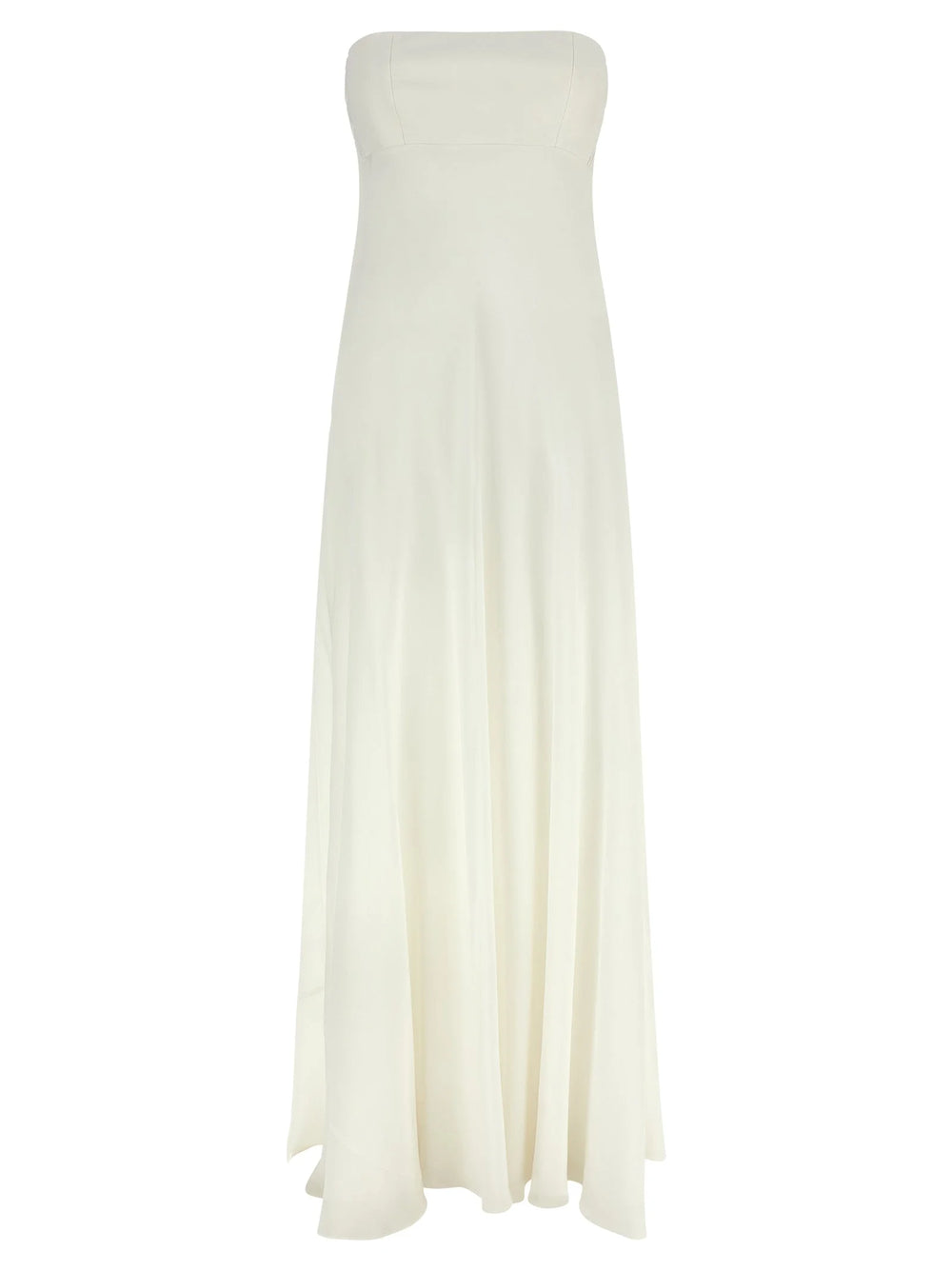 Giovanni Bedin White Silk Long Dress - IT40