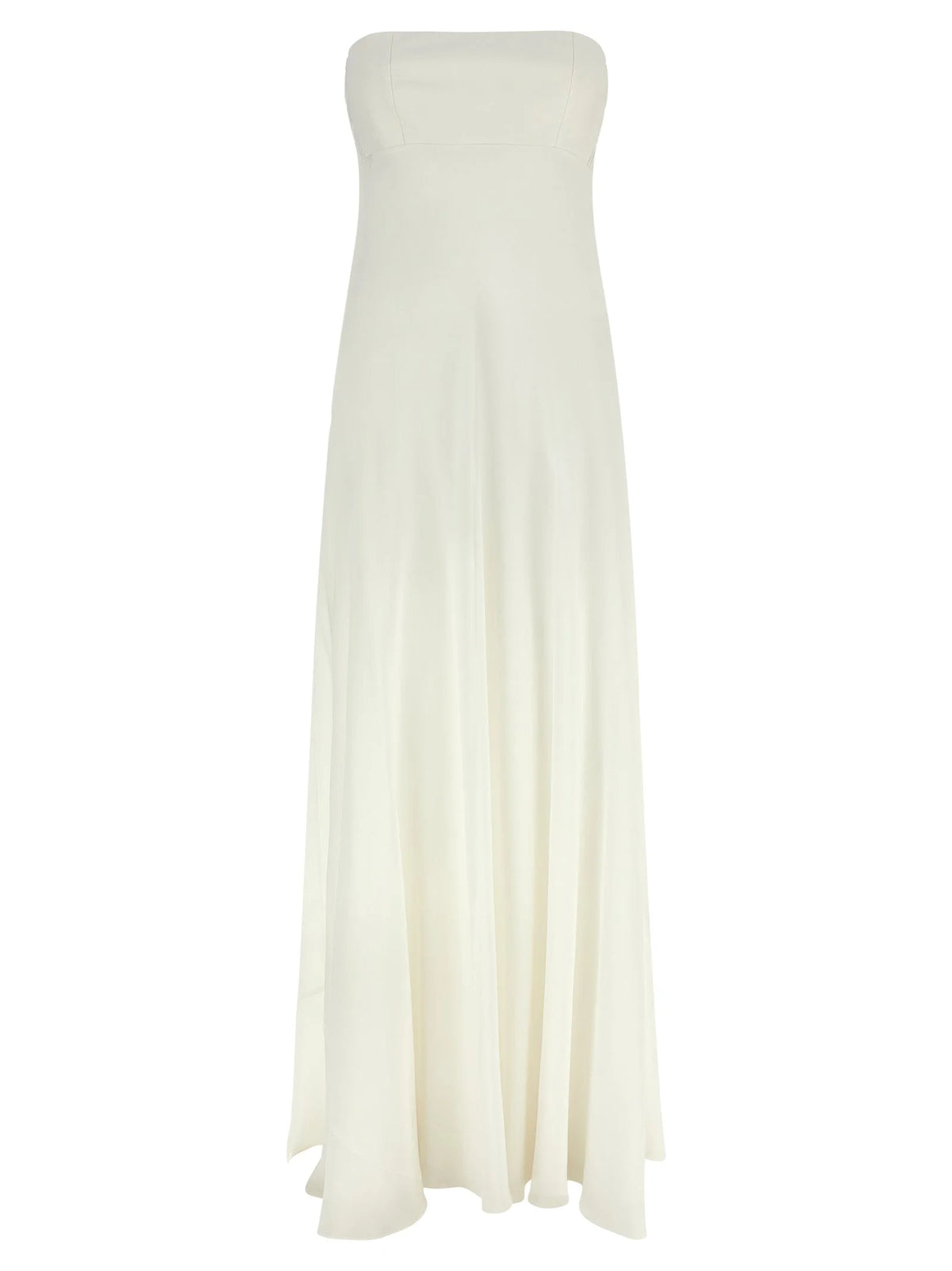 Giovanni Bedin White Silk Long Dress - IT40