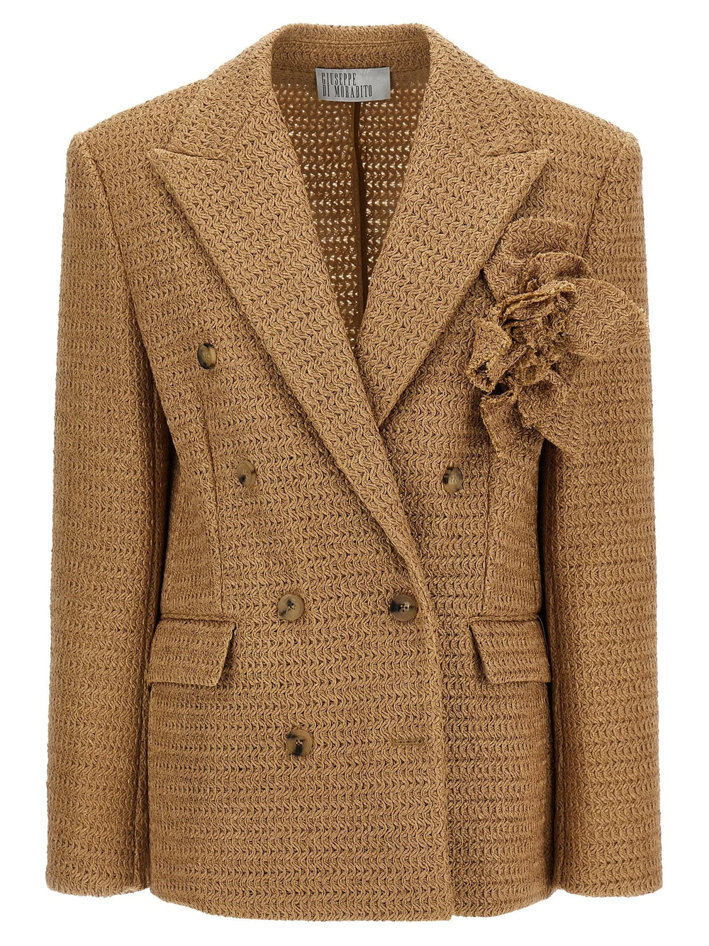 Giuseppe Di Morabito Beige Polyamide Blazer - IT40