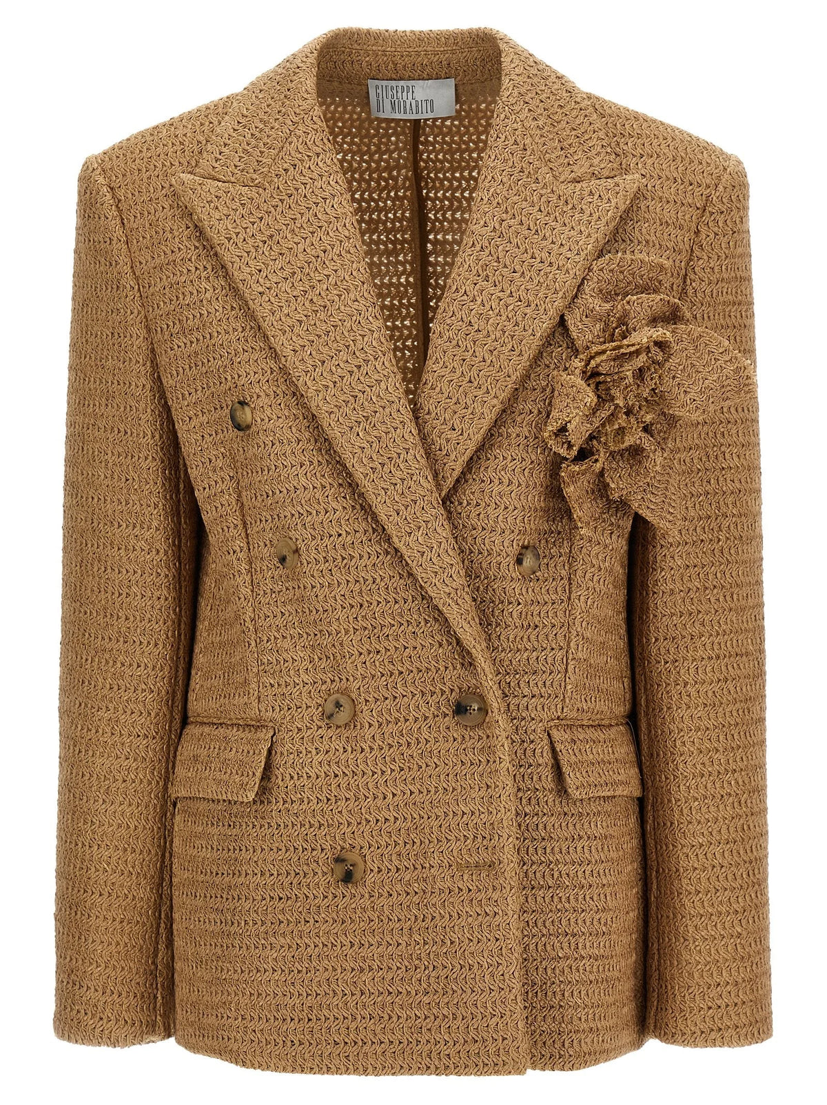 Giuseppe Di Morabito Beige Polyamide Blazer - IT40
