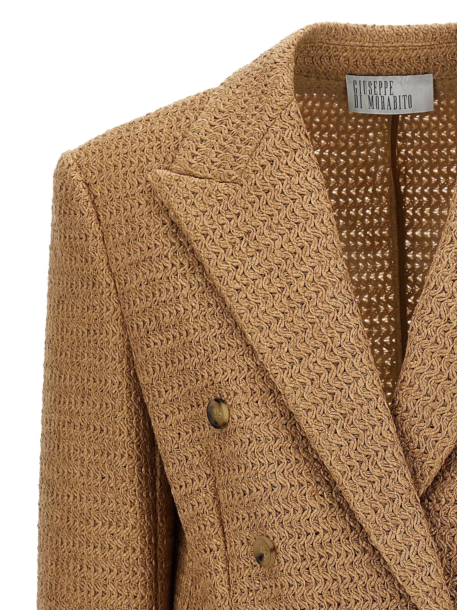 Giuseppe Di Morabito Beige Polyamide Blazer - IT40