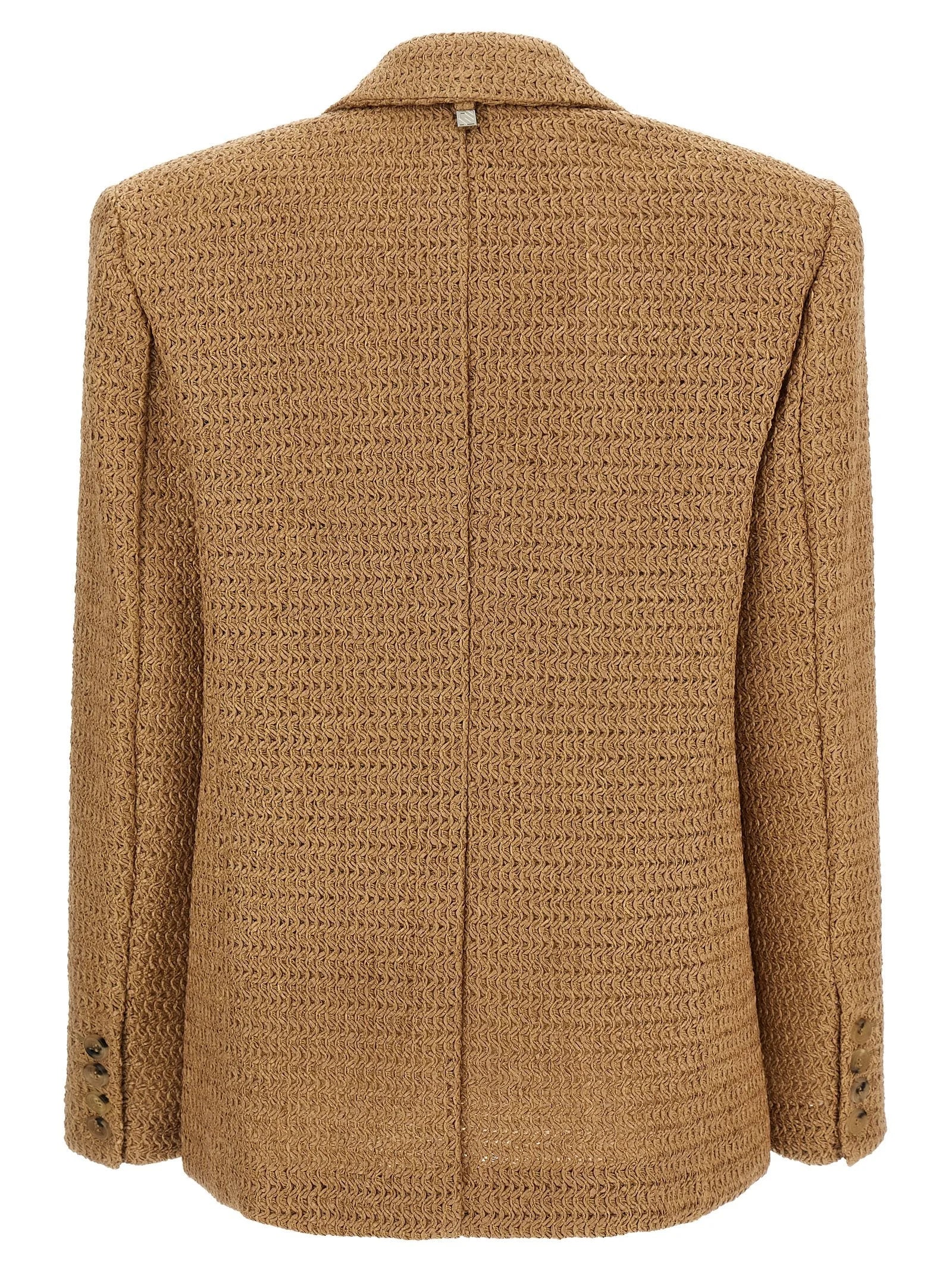 Giuseppe Di Morabito Beige Polyamide Blazer - IT40