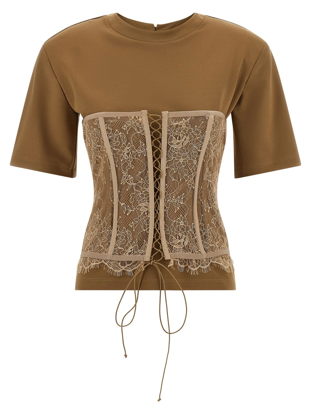 Giuseppe Di Morabito Brown Viscose T-Shirt - IT38