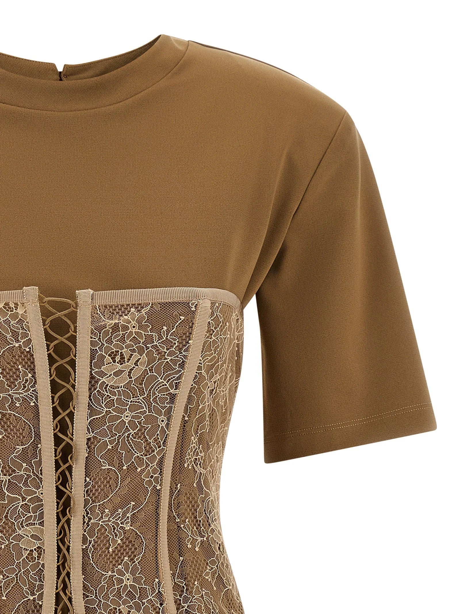 Giuseppe Di Morabito Brown Viscose T-Shirt - IT38