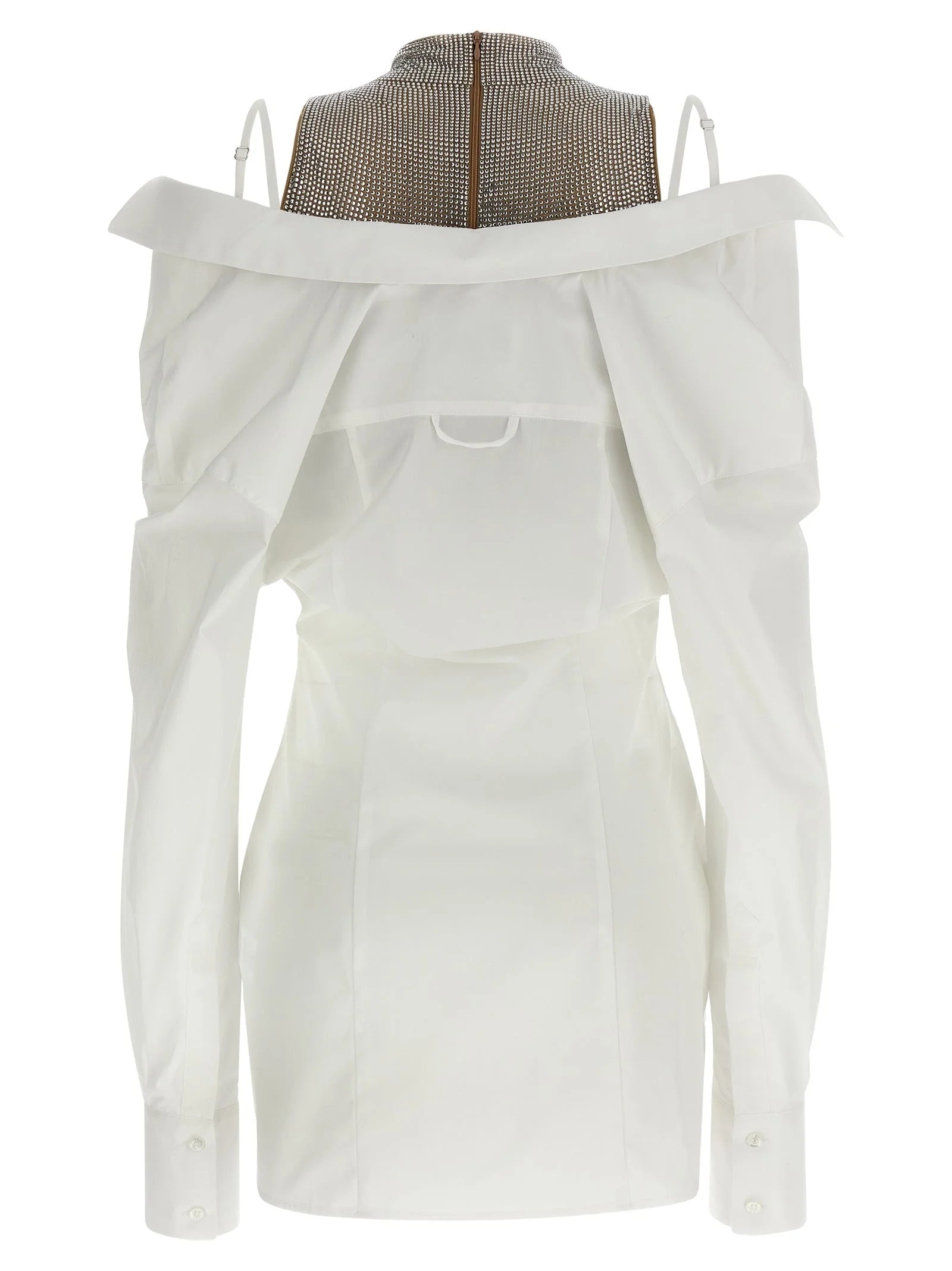 Giuseppe Di Morabito White Cotton Short Dress - IT42