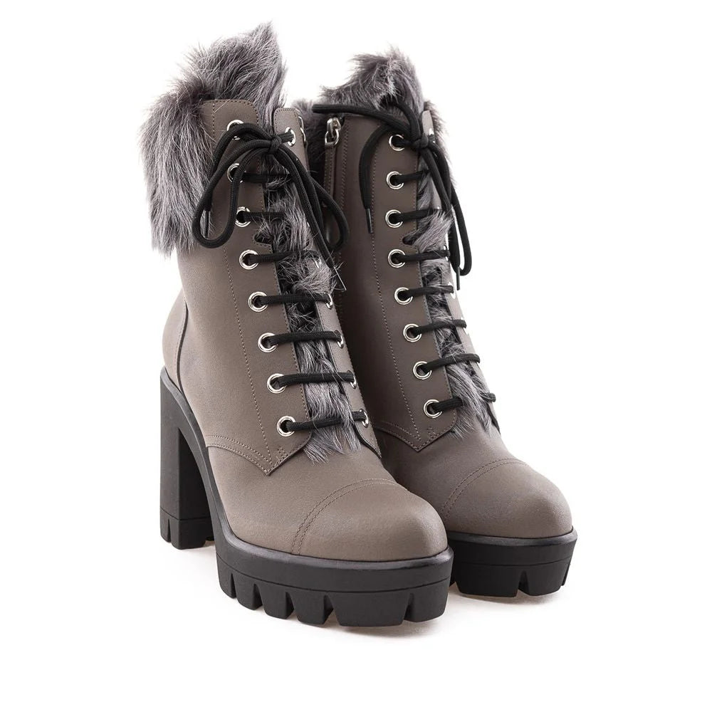 Giuseppe Zanotti Béžová eko-kožená čižma