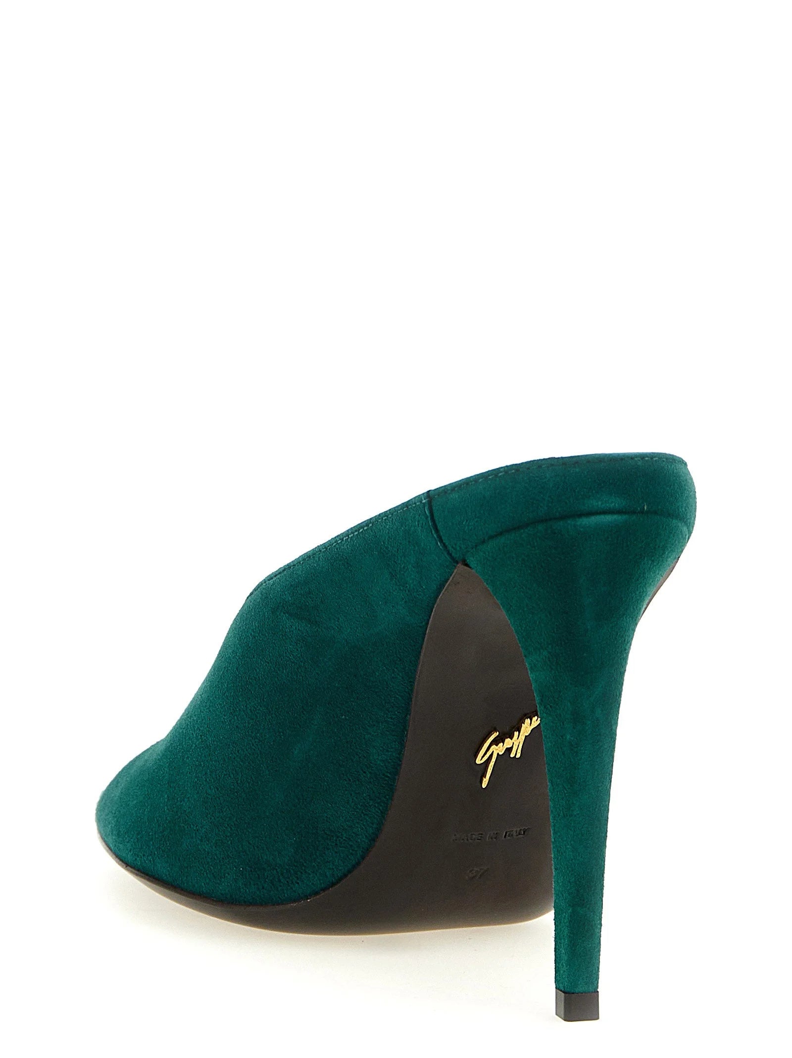 Giuseppe Zanotti Bicolor Suede Leather Stiletto Heel Sandals