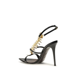Giuseppe Zanotti Sorte Kalveskind Bos Taurus Stiletto Heel Sandaler