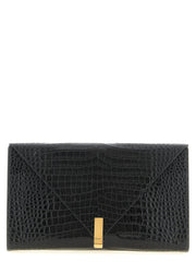 Giuseppe Zanotti Black Calfskin Clutch Bag