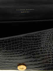 Giuseppe Zanotti Black Calfskin Clutch Bag