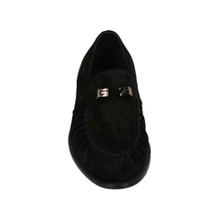 Giuseppe Zanotti Black Calfskin Slip-On Loafers - EU40/US7